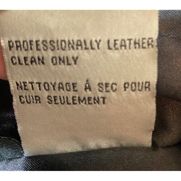 Talbots Womens Black Leather Hooded Coat 32" Long w/ Thinsulate Medium - Picture 6 of 13